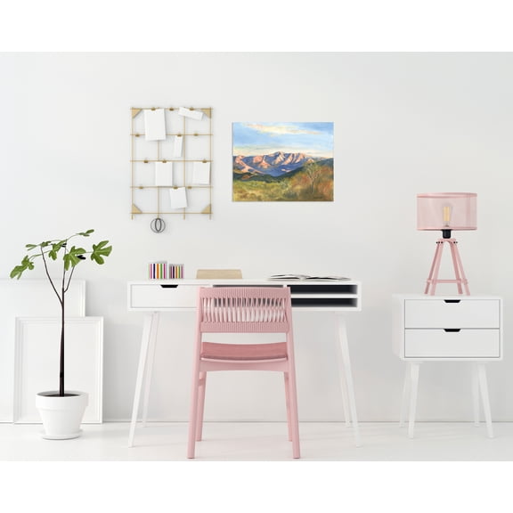 Gango Home Decor Contemporary Contemporary Green Blue and Brown Montana Mountains Print by Gregory Gorham (Printed on Paper); One 14x11in Unframed Paper Poster