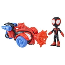 Marvel Spidey & His Amazing Friends MIles Techno Racer Vehicle & Action Figure