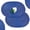 Navy Blue, variant on Hakochia 12 x 18 Inch Oval Woven Braided Placemats Set of 6, Hand Washable Heat Resistant Dining Table Mats for Kitchen Table