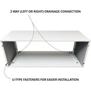 Cooper & Hunter PTAC Folded Metal Wall Sleeve and Exterior Grille for Packaged Terminal Air Conditioner Coated Insulated Including Condensate Drain Kit