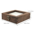 thumbnail image 2 of FOMIYES Light Brown Wooden Display Case Set with Transparent Lid, Multi-Functional Specimen Holder for Collectibles and Storage, 2 of 6