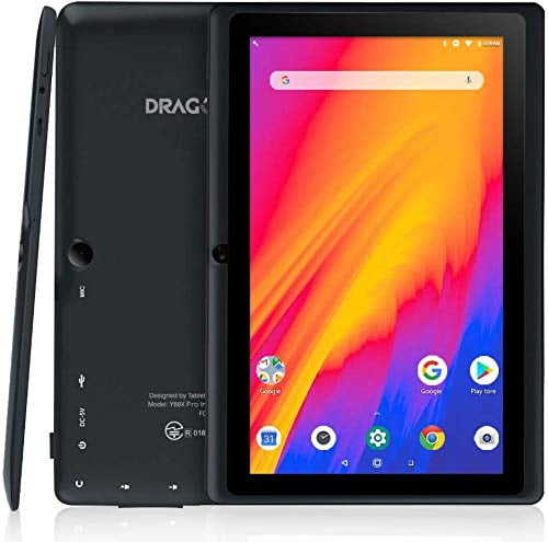 Dragon Touch 7 inch Tablet, Android 9.0 Pie, Quad-Core Processor, 2GB
