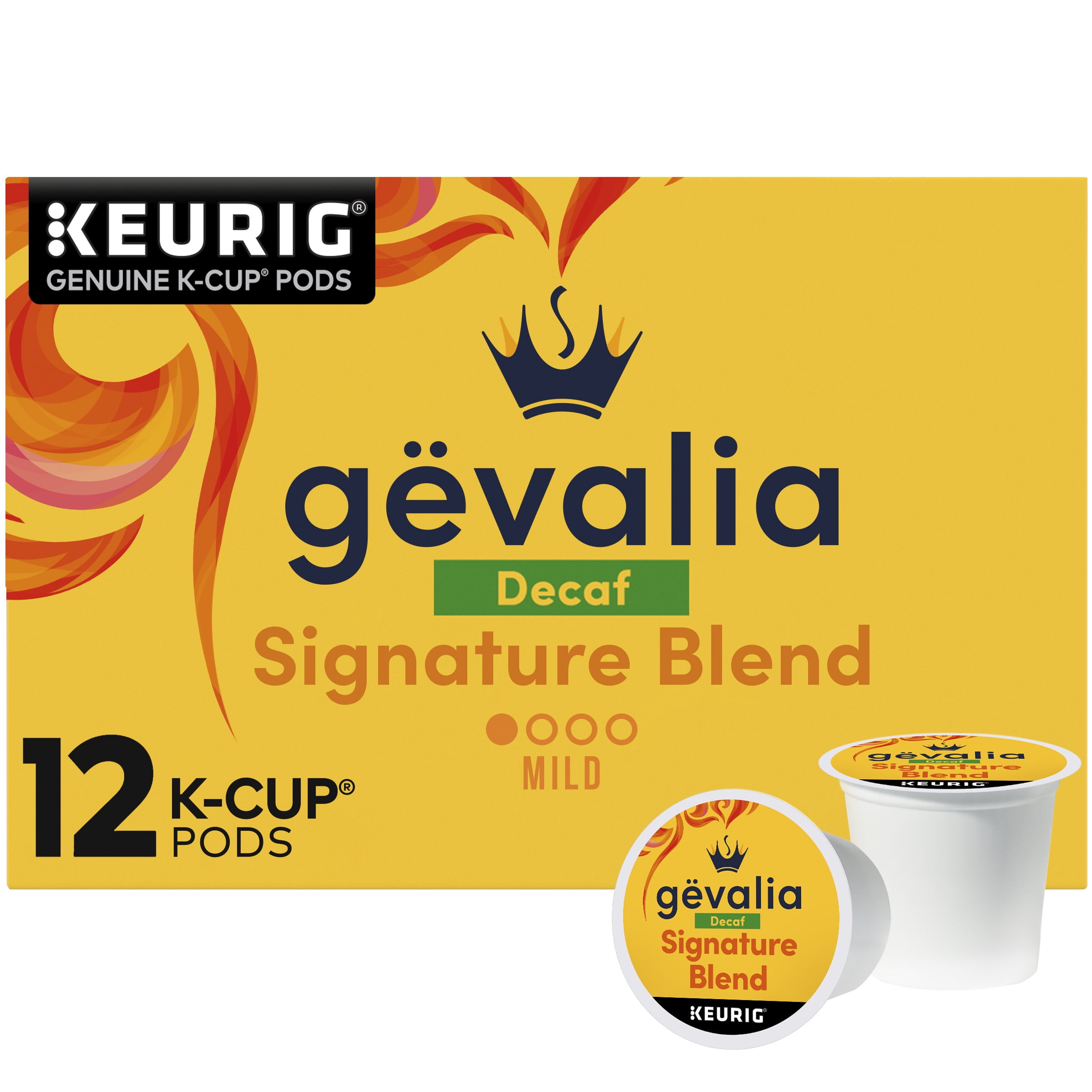 Gevalia Signature Blend Decaf Mild Light Roast K-Cup® Coffee Pods, 12 ct Box