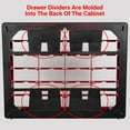 thumbnail image 3 of Akro-Mils 44 Drawer Plastic Cabinet Storage Organizer with Drawers for Hardware, Small Parts, Craft Supplies, Red, 3 of 11