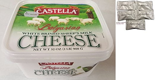 Bulgarian Feta Cheese 2lb. Includes Our Exclusive HolanDeli Chocolate Mints by