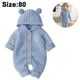 thumbnail image 1 of 1 pieza de mono de punto para bebé, niño y niña, sudadera con capucha para bebé, suéter, mono de oso, mono de una pieza, ropa de abrigo, 1 of 8