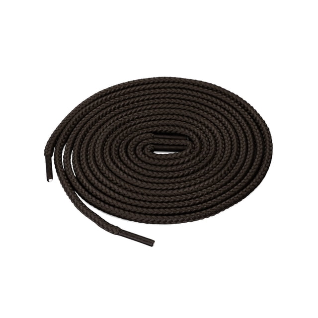 INSPIRE CHIC Lacets Ronds Unisexes Épais de Couleur Unie pour Bottes en Cuir Brun Foncé 160 cm/63 Pouces