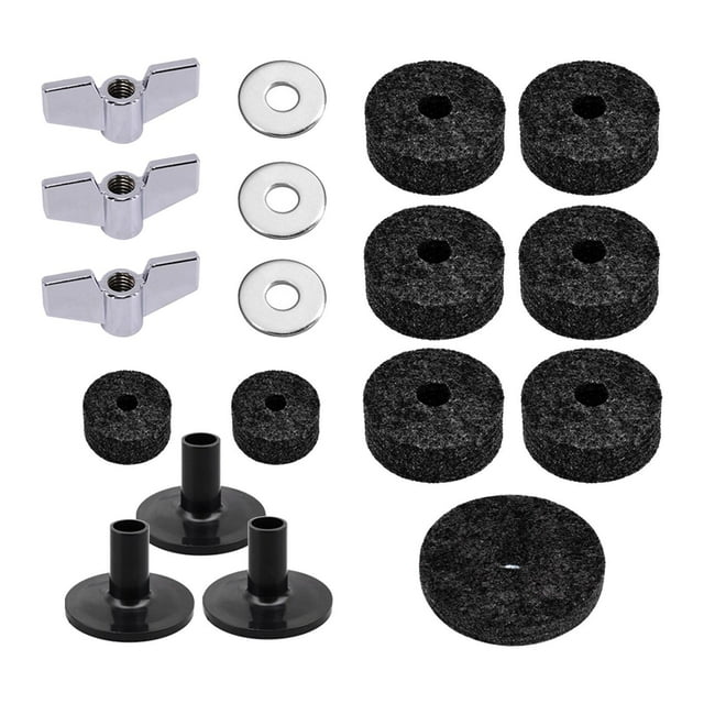 Equipment Cymbal Washer Cymbal Replacement, Wing Nuts, for Performance black