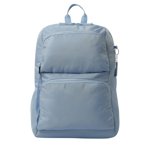 TOTTO Mochila Grande Porta Laptop 14 con Bolsillo para Botella | Escuela - Oficina - Viaje | 21 L CLOUD