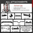thumbnail image 3 of LNOW All-in-One Home Gym Workout Station: Smith Machine, Power Cage, Dual Pulley Cable Crossover – Full Body Exercise System, 3 of 5