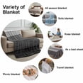 thumbnail image 6 of Throw Blanket for Couch Grey Wood Grain Soft Fleece Flannel Blankets Cozy Lightweight Blanket for Home Sofa Living Room Rustic Ombre Wooden Stripes Bed Throws 60" x 80", 6 of 9