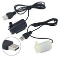 thumbnail image 6 of Small Water Pump Silent Submersible Usb 5V 1M Cable Garden Outdoor Fountain Tool--White, 6 of 7