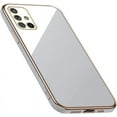 thumbnail image 3 of Compatible with Galaxy A51 4G Case Cover Cute Full Camera Lens Protection &Luxury Electroplate Plated Shockproof Edge Bumper Soft TPU Protective Phone Cases for Samsung Galaxy A51 4G-White, 3 of 7
