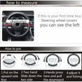 thumbnail image 2 of Steering Wheel Cover Plush, Universal Car Steering Wheel Cover Plush Telescopic Steering Wheel Cover Steering Wheel Cover for Car Accessories (light yellow), 2 of 2