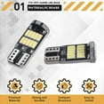 thumbnail image 4 of 10Pcs W5W T10 LED Bulbs 4014 26SMD Car Interior Dome Roof Lamp License Plate Signal Tail Box 12V White Light, 4 of 10