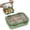 Green, variant on Stainless Steel Lunch Box, 3 Compartment Container with Leakproof Lids for Adults School Work Office Portable Food Storage Bentos Box