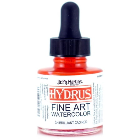 UPC: 0090385403213 | Dr. Ph. Martin s Hydrus Fine Art Watercolor  1.0 oz  Brilliant Cad Red (3H)