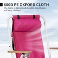 thumbnail image 3 of Ktaxon Backpack Beach Chair, Outdoor 4-Level Adjustable Folding Chair,  Removable Headrest, Oxford Cloth，Pink, 3 of 10