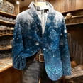 thumbnail image 2 of KeShDi Mens Winter Coats Men's Corduroy Print Ceremonial Dress Pocket Button Party Coat Blue XL, 2 of 8