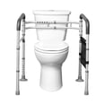 thumbnail image 4 of VEVOR Toilet Safety Rail, 300 lbs. Foldable Toilet Seat with Non-Slip Handles, Portable Versatile Toilet Handrails with Reinforced Aluminum Alloy Tube, 4 of 9