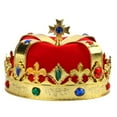 thumbnail image 1 of King Crown Creative Funny Decorative Rhinestone Prince Crown Party Crown, 1 of 10