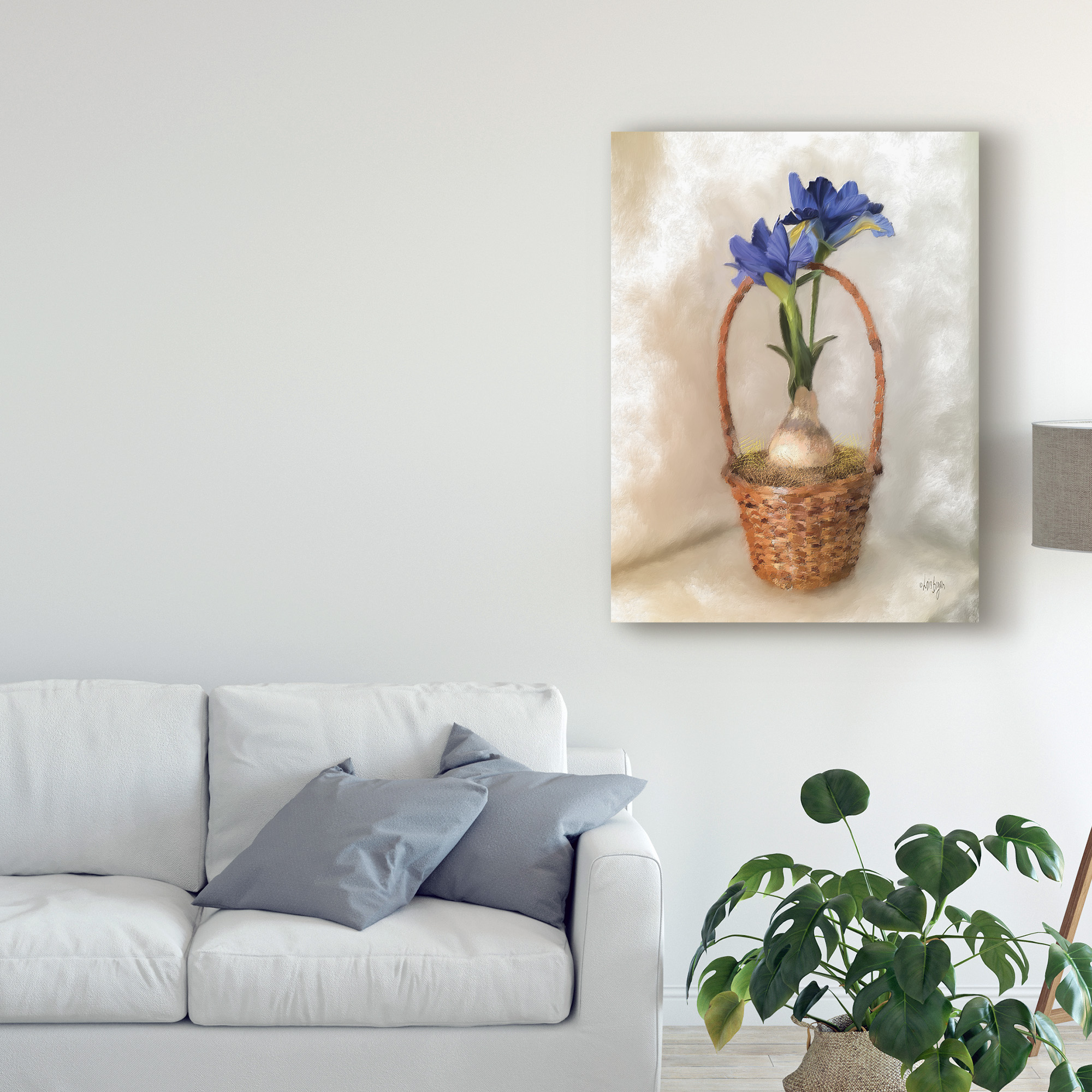 Trademark Fine Art 'Blue Dutch Iris' Canvas Art by Lois Bryan