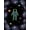 Multicolor Black, Pattern 1, variant on ODIKA 8'x10' Washable Area Rug Non-Shedding, Easy Care, Astronaut Galaxy Star Design With Cosmic Nebula Border Space Flowing Dynamic for King Size Bedroom Under Bed, Master Suite