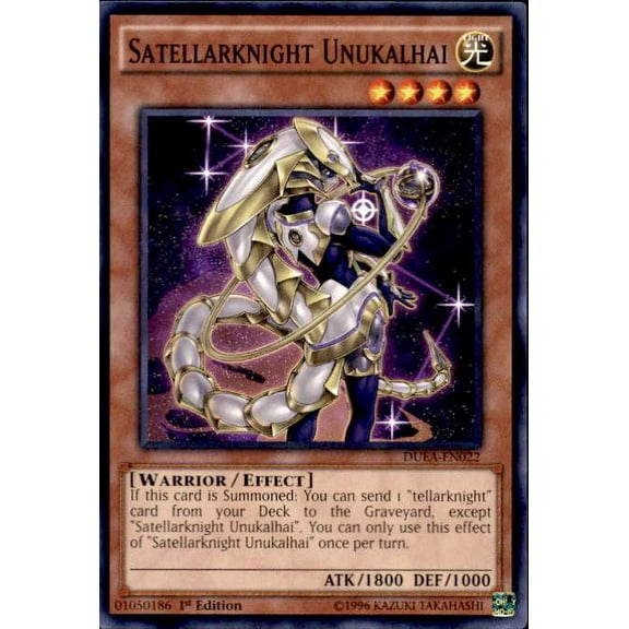 YuGiOh Duelist Alliance Common Satellarknight Unukalhai DUEA-EN022