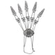 thumbnail image 1 of Gothic Hand Chain Goth Hand Jewelry Punk Chain Bracelet with Fingernail Claws, 1 of 4