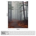 thumbnail image 4 of Shiartex Trees Leaves Fog Ideal Comfy Throw Blanket for Bed All Seasons Lightweight Anti-Pilling Wrinkle-Resistant 50x60in, 4 of 6