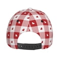 thumbnail image 6 of Balery Baseball Cap Adjustable Size for Running Workouts and Outdoor Activities All Seasons Dad Hat(Plaid Heart), 6 of 9