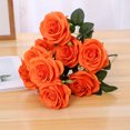 thumbnail image 4 of Fundaslor de rosa artificial falsa flor falsa floral boda ramo de mesa decoración del hogar Eigraketly JJ20557-05, 4 of 4