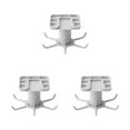 thumbnail image 1 of kurtrusly Kitchen Hanger Self-adhesive Replacement Solid Color Rotatable 6 Claw Detachable Cup Brush Rack Holder Accessories Grey 3Set, 1 of 6
