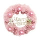 thumbnail image 1 of Corona de Navidad rosa, guirnalda navideña artificial, corona de puerta delantera para dormitorio, pared, hotel, jardín, comedor, 1 of 7