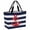 Navy Blue Red White, variant on Navy Blue Striped Beach Bag for Women, Large Breathable Mesh Beach Tote Bag, Blue Anchor Nautical Farmhouse Sandproof Lightweight Travel Bags for Vacation Picnic Swimming Pool 15.7"x15.7"x9.1"