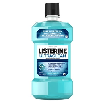 Listerine Ultraclean Cool Mint Antiseptic Mouthwash - 1.5 l