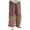 03# Brown, variant on Linen Pants for Women Relaxed Fit Color Block Solid Elastic Waist Summer Loose Flat Front Mid Rise Full Length Casual Beach Trousers M-3XL