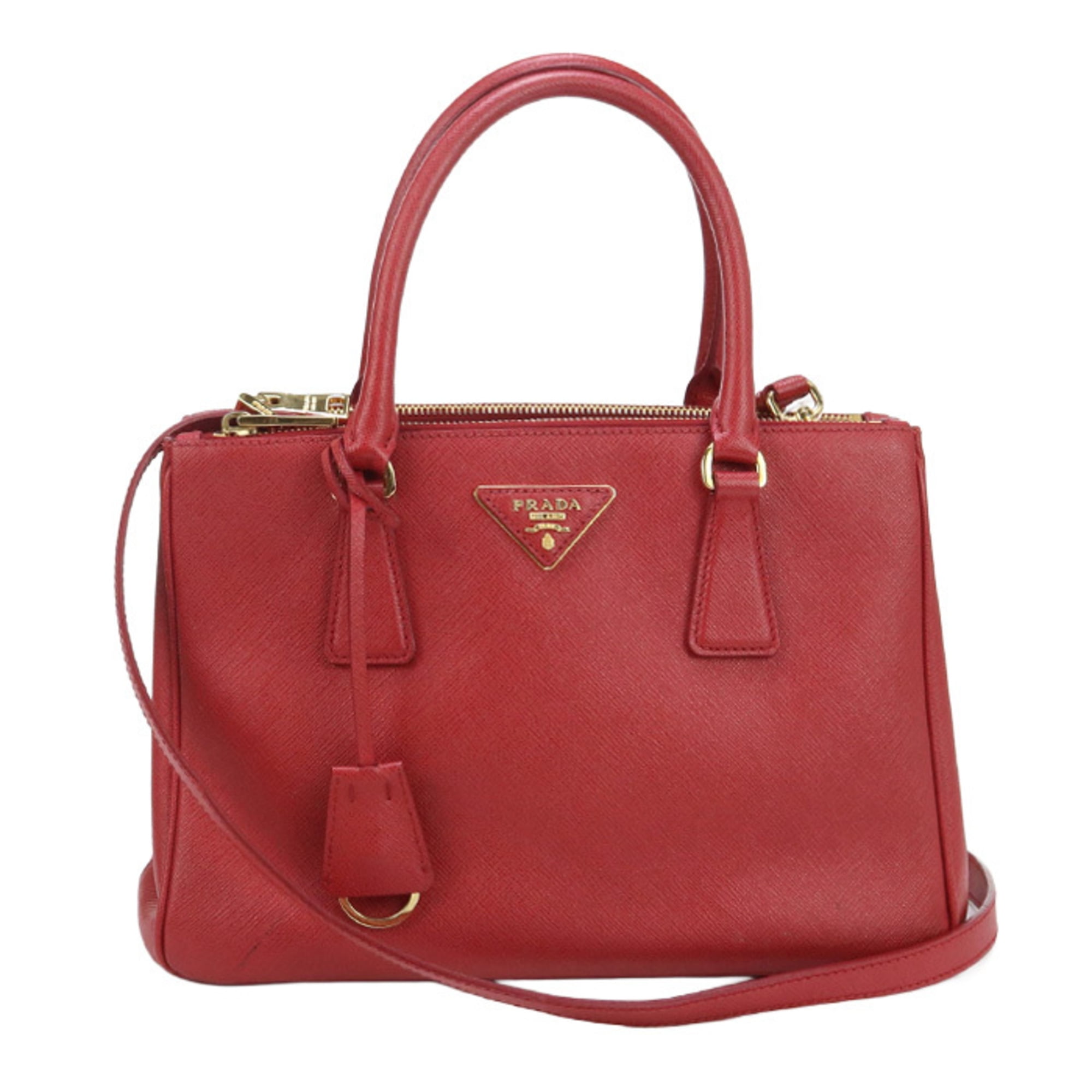 バッグ PRADA CRIMSON STRIPE LEATHER HAND BAG Rare PRADA Crimson Pink Leather Shoulder Bag Striped Design