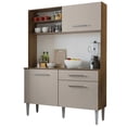 thumbnail image 1 of Mueble de Cocina Compacto Madesa 120cm Marrón/Crema, 1 of 9