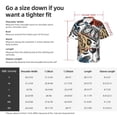 thumbnail image 6 of Lsque French Food pattern Hawaiian Shirt for Men, Unisex Summer Beach Casual Short Sleeve Button Down Shirts-Small, 6 of 9