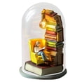 thumbnail image 3 of BKER The Reader In The Test Tube Reader Night Lights Mini Reading Book Light Sculptures For Readers Librarians Bookworms Teachers Author Girl, 3 of 6