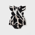 thumbnail image 3 of PatPat Family Matching Color Block Cotton Tee or Modern Abstract Print Short Sleeve Dress with Waist Belt, 3 of 8