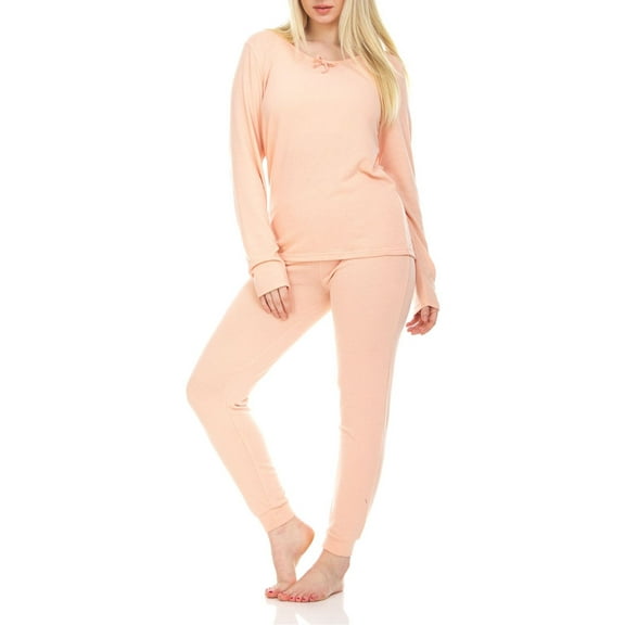 Isotoner Women’s Long Sleeve Top and Jogger Pant Lounge Set