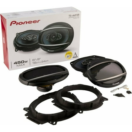 Pioneer - 6" x 9" 4-way Coaxial Speakers (Pair) - BLUE