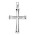 thumbnail image 2 of Auriga Fine Jewelry 14K White Gold Polished and Cut-Out Cross Pendant for Women (L-22.9 mm ), 2 of 6