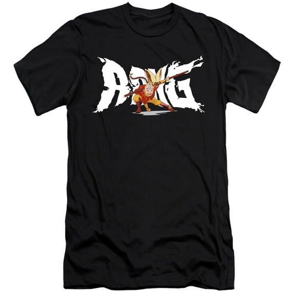 Avatar The Last Airbender Aang and Momo Unisex Adult Canvas Brand T Shirt