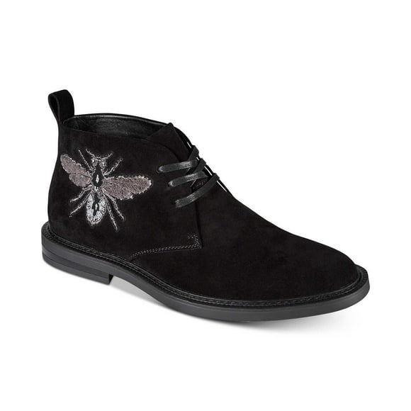 INC International Concepts Men’s Darius Patch Chukka Boot, Black, 8 M US