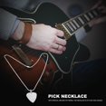 thumbnail image 4 of Collar De Púa De Guitarra, Collar De Púa De Bajo De Guitarra De Metal, Colgante De Guitarra, Joyería Musical, Púas De Guitarra Personalizadas, Adecuadas Para Hombres Y Mujeres, 4 of 7