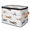 Multicolor 1, variant on CURLYOOT Cartoon Paw Print Fabric Storage Bins with Lids, Rainbow Paw Foldable Storage Boxes Washable Storage Cube, Closet Bedroom Home Organizer Containers with PU Leather Handles