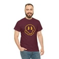 thumbnail image 4 of Blurry smiley face graphic t shirt  Unisex Heavy Cotton Tee, 4 of 8